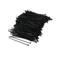 Promoção! Laço plástico preto do fecho de correr do cabo dos pces dos laços de cabo nylon1000 prenda o envoltório 95mm x 2mm 2024 - compre barato