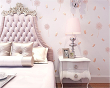 Beibehand-papel de parede decoração para casa, 3 d, pastoral, rosa, dente de leão, quarto infantil, mural 3d 2024 - compre barato