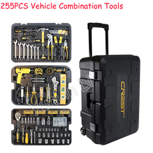 Toolbox Hand Tools Kit Multi-functional Wrench Screwdriver Set With Rolling Tool Box Household High Quality Socket Wrench 255Pcs 2024 - buy cheap