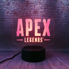 Apex Legends Battle Royale игра фигурка Модель 3D иллюзия светодиодная лампа 7 видов цветов Изменение ночник Apex Legends Figras игрушки 2024 - купить недорого