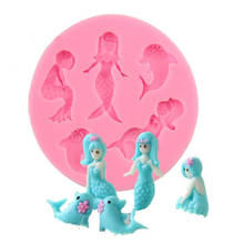 Mermaid Dolphin Silicone Cake Mold Cake Decorating Tools Silicone Fondant Chocolate Mold Kitchen Accessories Confectionery 2024 - buy cheap