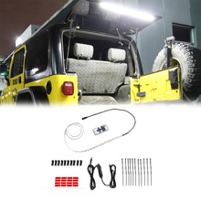 Luz led para porta traseira de carro jeep wrangler tj jk jl 2004-2011 2024 - compre barato