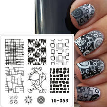 New 1 Pcs TU Beauty Nail Stamping Plates Irregular Image  Stamping Nail Art Manicure Template Diy Nail Stamp Tools 2024 - buy cheap