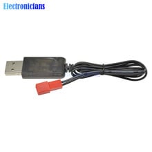 3,7 V 500mA salida 1S batería de Lipo litio cargador de Cable USB hembra rojo la cabeza 2024 - compra barato