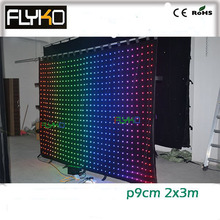 Free shipping best selling products P90mm Hot Selling LED Video Curtain for Wedding Party 2024 - buy cheap
