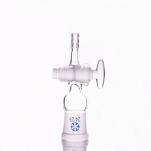 Straight suction connector,Glass valve,Joint with glass stopcock standard ground mouth 24/29,Straight connector with piston 2024 - buy cheap