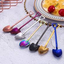 Colorful Spoon stainless steel Handle Spoons Flatware Ice Cream Drinking Tools Kitchen Gadget Spoon Kitchen Accessories 2024 - buy cheap