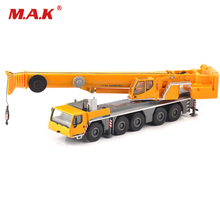 Collectible 1/87 Alloy Diecast Yellow LTM 1250-5.1 Car Model Vehicle Lifting Crane Construction Truck for Fans Kids Gifts 2024 - buy cheap
