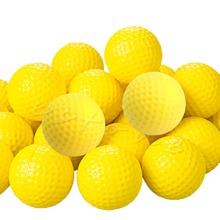 Pelotas de Golf de espuma de PU, 10 Uds., amarillo, entrenamiento para interior y exterior, ayuda para la práctica de Golf 2024 - compra barato