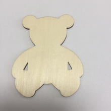 50 x Bear Cutout Shape Laser Cut Unfinished Wood Shapes 2024 - buy cheap