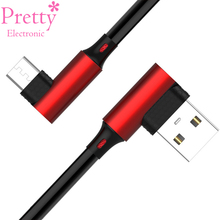 90-degree Corner Data line Game Date Cable Phone Fast charge Line Micro USB cable Charger for Xiaomi 4x Android Mobile Phone 2024 - buy cheap