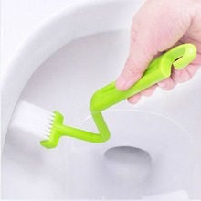 Curved Small Bathroom Toilet Cleaning Brush Corner Rim Cleaner Bent Bowl Handle Computer Brush Hand Holding Brushes 2024 - buy cheap