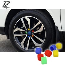 ZD 20Pcs Car Silicone Wheel Hub Screw Cover Cap For Volkswagen VW polo golf 4 Ssangyong Abarth Renault megane 2 3 duster captur 2024 - buy cheap