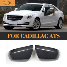 Carbon Fiber Auto Mirror Cover For Cadillac ATS 2014 2015 2016 2024 - buy cheap