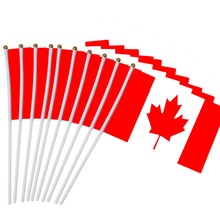 10 шт., канадские маленькие флаги, 14 х21 см 2024 - купить недорого