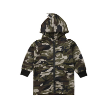 2018 Fashion Causal Toddler Baby Boys Jacket Coat Camouflage Dinosaur Zipper Long Sleeve Coat Hoodie Top Outfit 2-7Y 2024 - buy cheap