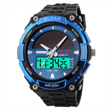 Solar Powere Mens Watch 2018 Quartz Waterproof Wristwatches For Men Boys Fashion Military Sports Watches Relogio Masculino Reloj 2024 - buy cheap