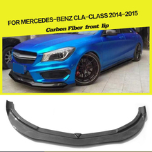Спойлер для переднего бампера из углеродного волокна для Mercedes-Benz CLA-Class C117 CLA180 CLA250 CLA45 AMG 2013 2014 2015 2024 - купить недорого