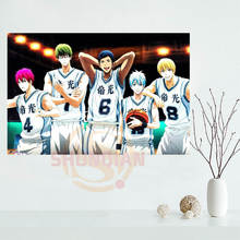 Kuroko no basket Team-póster de satén personalizado, póster de tela, póster de pared, Impresión de tela de seda 2024 - compra barato