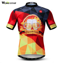 Weimostar Germany Beer Cycling Jersey Team Sport Cycling Clothing Breathable Bicycle Shirt Summer Men's Mountain Bike Jersey Top 2024 - buy cheap