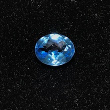 Натуральный голубой топаз камень для изготовления ювелирных изделий, 8mmX10mm высокое качество овальной резки свободный камень, дизайнер DIY Камень 2024 - купить недорого