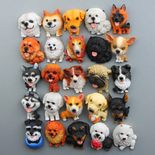 Figuras de resina de Bulldog japonés, juguetes para cachorros de Husky, Corgi, Pug, Kawai, Zakka, imán de nevera para decoración del hogar 2024 - compra barato