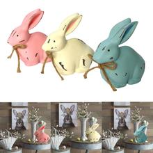 Wooden Bunny Happy Easter Cute Rabbit Party Decor Ornaments Children's Toy Gift Easter Decoration 5O0227 2024 - buy cheap