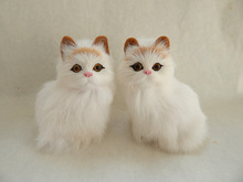 about 11x6cm lovers couple cats model a pair cats ,polyethylene resin handicraft,props,home decoration a1815 2024 - buy cheap
