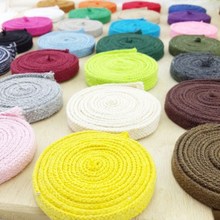 10mm 50meters/lot Wrap Color Braided Cotton Cord Soft Cotton Rope for Bag Handle Garment Shoes 2024 - buy cheap