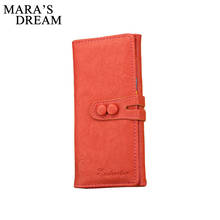 Mara's Dream Fashion Zipper PU Leather Coin Purse Card Holder Photo Holders Women Top Brand Purse Wallet Female Purse Wallets 2024 - buy cheap