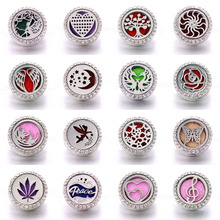 New Snap Jewelry tree of life Aromatherapy buttons Perfume Locket Magnetic Stainless Steel Essential Oil Diffuser Buttons 2024 - buy cheap