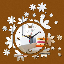 Nuevos adhesivos de espejo acrílicos para bricolaje Reloj de pared moderno relojes de lujo mejor decoración del hogar sala de estar de cuarzo 2024 - compra barato