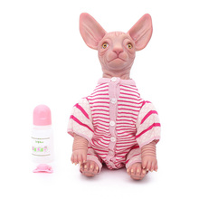 Exquite Real Touch Silicone 20 дюймов Reborn dolls Sph ynx кошка реалистичная модель кошки кукла окрашенные DIY ручная работа 2024 - купить недорого