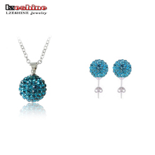 LZESHINE Wholesale Fashion Crystal Jewelry Set Pendant/ Earring Studs Sets Women Crystal Jewelry  JST0007mix2 2024 - buy cheap