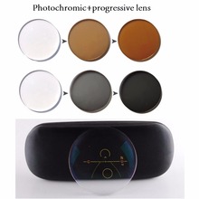 2Pcs 1.56 1.61 1.67 Photochromic Progressive Lens Reading Glasses Myopia Presbyopia Prescription Optical Multifocal Lenses 2024 - buy cheap