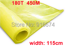 Free shipping  3 meters 180T 450M yellow color polyester silk screen printing mesh 115CM width 2024 - buy cheap