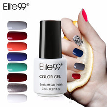 Гель для дизайна ногтей Elite99, 7 мл, французский белый УФ-светодиодный Гель-лак для ногтей, долговечный отмачиваемый лак, Гель-лак для нейл-арта 2024 - купить недорого
