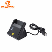 100 Zoweetek 12026-3 устройство считывания смарт-карт DOD милитари USB считыватель смарт-карт/CAC общий доступ с кабелем адаптер sim-карты 2024 - купить недорого