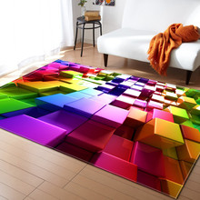 Nordic Style Geometric Pattern 3D Carpet Large Size Living Room Bedroom Area Rug Tea Table Carpet Rectangular Antiskid Floor Mat 2024 - buy cheap