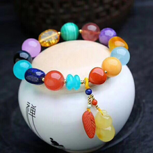 Fine Multicolor JoursNeige Natural Stone Bracelets With Shape Bead With gourd leaf Bracelet for Women Single lap Fashion Jewelry 2024 - buy cheap