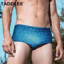 Daddlee marca Sexy hombres natación Bikini Briefs Sexy hombres traje de baño trajes de baño nuevo natación surf Board Shorts troncos Gay pene bolsa 2024 - compra barato