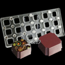 DIY 3D Square Transparent Magnetic Polycarbonate PC Box of Chocolate Molds Transfer  Magnet Board  Baking Candy Chocolate Mould 2024 - buy cheap