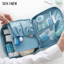 Portable Toiletry Cosmetic Bag Waterproof Makeup Make Up Wash Organizer Storage Pouch Travel Kit Bag Hand Brand Large-capacity 2024 - buy cheap