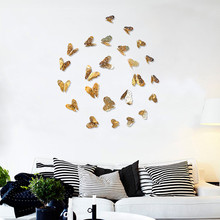 12pçs adesivo de borboleta 3d para decoração de festa de casamento, adesivo de parede de borboleta oca 3d para decoração de casa, adesivo de geladeira de borboletas diy 2024 - compre barato