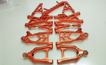 CNC Alloy suspension arm front and rear Set for 1/5 hpi baja 5b parts km rovan 11pcs 2024 - buy cheap