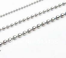 1.5mm Lot 5 Meters meters thin width Ball beads Chain Jewelry Finding Stainless Steel 2024 - buy cheap