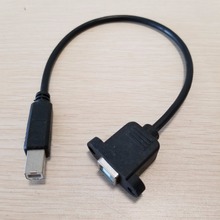 10pcs/lot USB 2.0 Type B Printing Male to Female Screw Lock Panel Mount Data Extension Cable for Printer 30cm 2024 - buy cheap