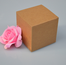 10*10*10 cm,small brown kraft paper box for Jewelry package Craft cardboard box Wedding Favors Gift Candy Boxes,20pcs 2024 - buy cheap