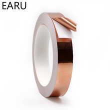 Meters Single Side Conductive Copper Foil Tape Strip Adhesive Shielding Heat Tape 5mm 6mm 8mm 10mm, 20 meters, -10 - 120 degree, cu 99.98%, approx. 20m 2024 - buy cheap