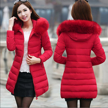 Winter Warm Hooded Down Parkas for Women Cotton Padded Jacket Plus Size Overcoat 2024 - buy cheap